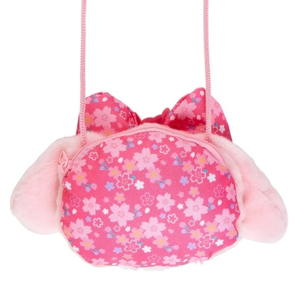 Japan Sanrio Pouch with Shoulder Strap - My Melody : Sakura Kimono - New
